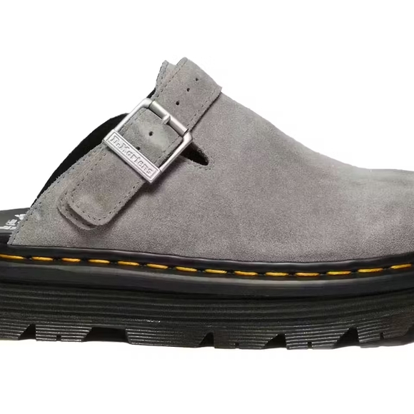 Dr. Martens Other - Dr. Martens Gray Suede Slip-On Loafers